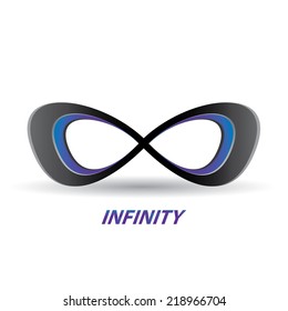 vector Limitless symbol modern icon on white