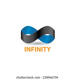 vector Limitless symbol modern icon on white