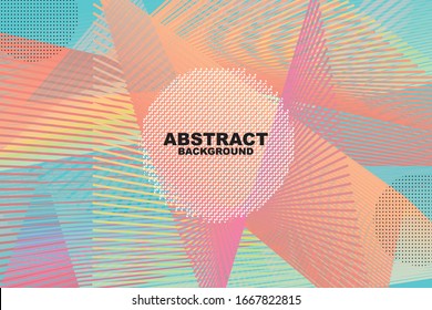 Vector line abstract background, Colorful halftone gradients. Future geometric patterns. Eps10.