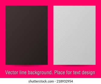 Vector line abstract background. Place for text design