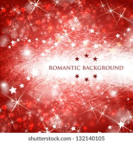 Vector line abstraction design against dark background