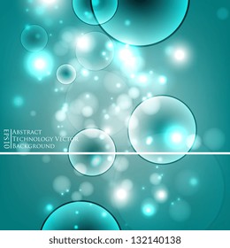Vector line abstraction design against dark background