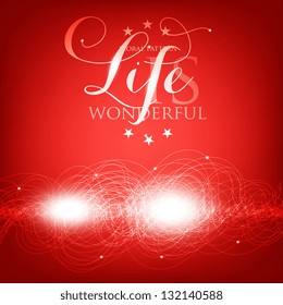 Vector line abstraction design against dark background