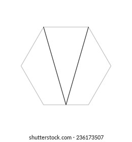 Vector line alphabet in rectangle shape for your company design 