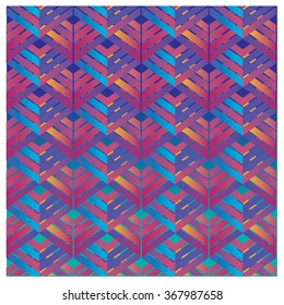 vector line and angular colorful pattern background
