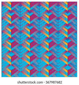 vector line and angular colorful pattern background
