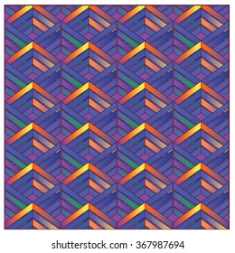 vector line and angular colorful pattern background