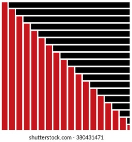 vector line and angular colorful pattern