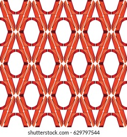 vector line and angular red colors metal background pattern