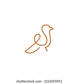 vector line art of abstract colorful hummingbird