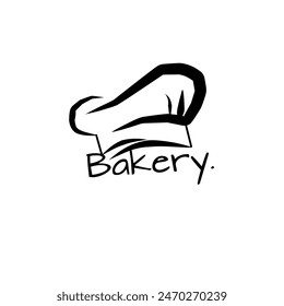 Vector line art bakery design