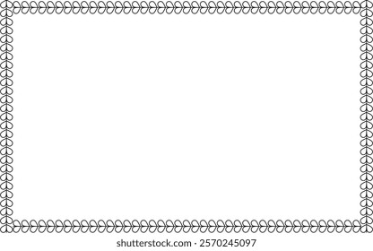 Vector Line art Black and White Boarder designs for Frame and page decoration