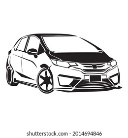vector line art car can your use this file to logo or your produk