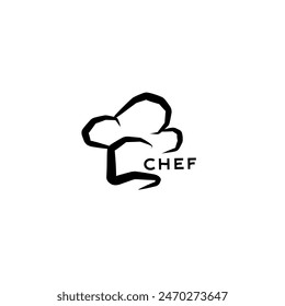 línea de Vector art chef design