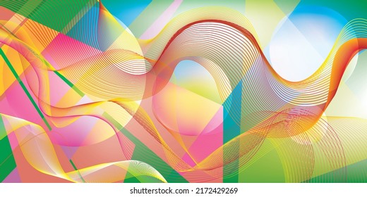 Vector line art, colored abstract Background design. Suitable for Backdrop.