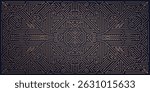 Vector line art deco gatsby pattern, golden geometric background, modern texture premium elegant illustration. Prestige abstract vintage fancy ornament
