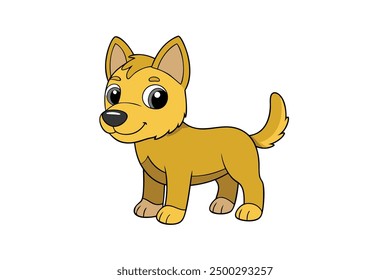 Vector Line Art of Dog Minimalist Animal Design Vector Illustration and Logo Icon