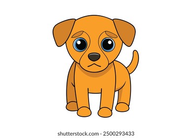 Vector Line Art of Dog Minimalist Animal Design Vector Illustration and Logo Icon