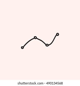 Vector line art Doodle cartoon web icon.  Communication