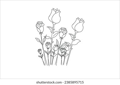 Vector Line art Drawing or Line Drawing