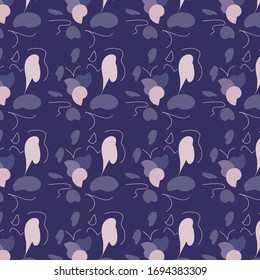 Patrón de repetición del estilo de hoja floral de formas geométricas de la línea vectorial. Excelente para elementos gráficos prendas de fondo tela impresión papel tapiz de papel pintado proyecto de superficie textura de la revista.