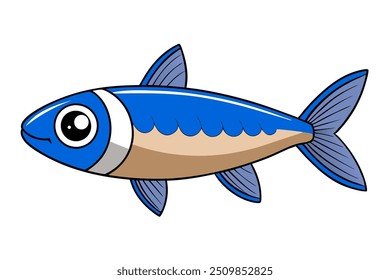 Arte de la línea de Vector de peces de arenque - Clipart de alta calidad e icono de logotipo