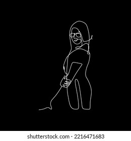 Vektorgrafik zeigt schöne Frauen