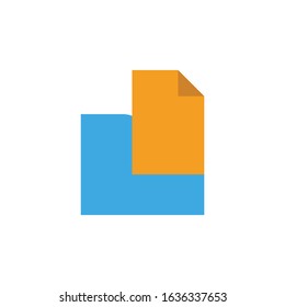 vector line art illustration documant icon wrapped with a website landing page template. soft and smooth color design. can be used as a percentage. made for business icons