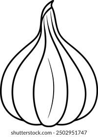 Vektorgrafik einer Knoblauchzwiebel