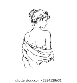 Vector line art illustration
