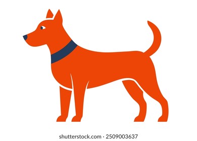 Vector Line Art of Jackson Dog High-Quality Clipart, Logo Icon, and Illustration on White Background