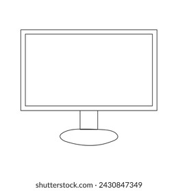 Vector and line art for LCD TV monitors
