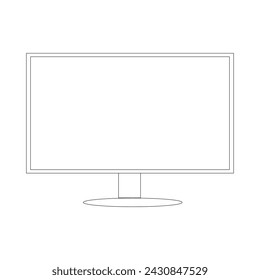 Vector and line art for LCD TV monitors
