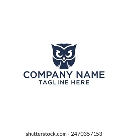 vector line art owl animal logo