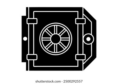 Vector Line Art of a Pole Vault on White Background Vector Illustration, Logo Icon, Clipart
