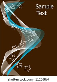 Vector Line Art With Stars
