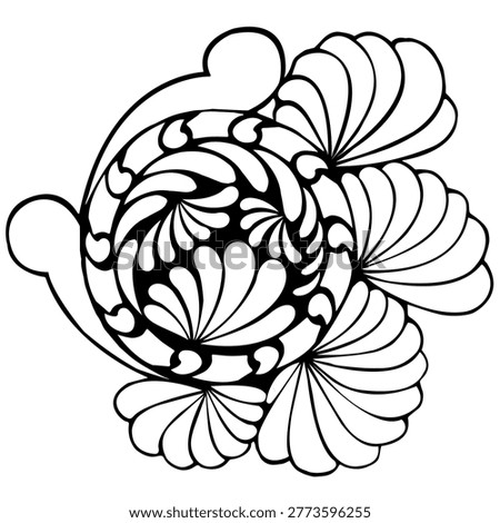 Vector line art that emphasizes the use of repetitive patterns.