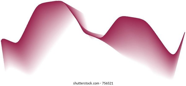 Vector line art wave