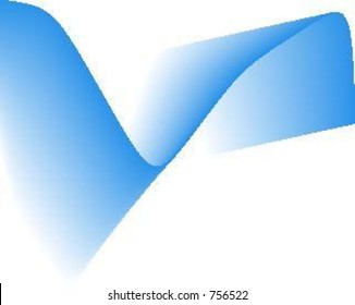 Vector line art wave
