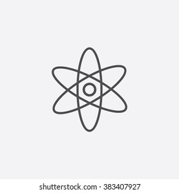 Vector line atom Icon