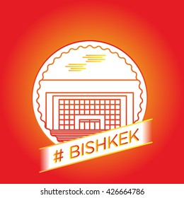 vector line bishkek badge