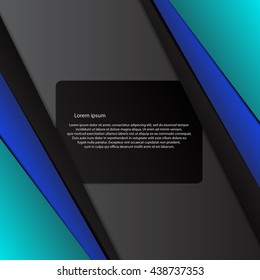 Vector line blue colour card abstract background design eps 10
