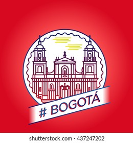 vector line bogota badge