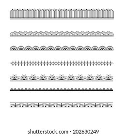 vector line border set