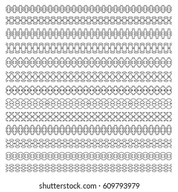 Vector line border set