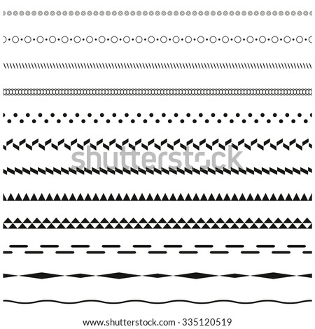 vector line border set