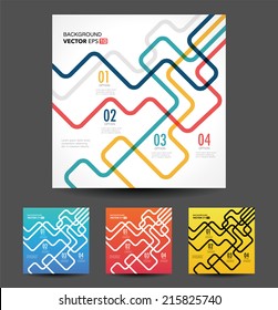 Vector line business concept template
