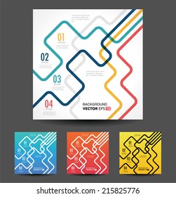 Vector line business concept template
