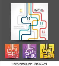 Vector line business concept template