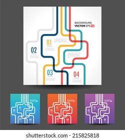 Vector line business concept template